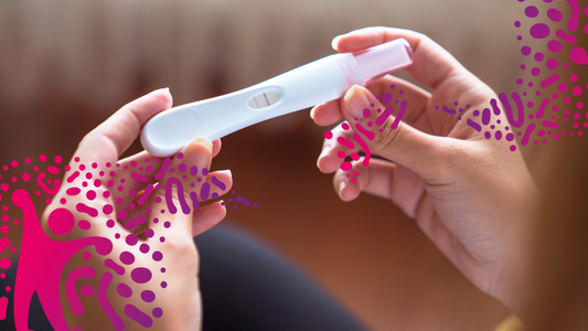 Pregnancy test  in hand